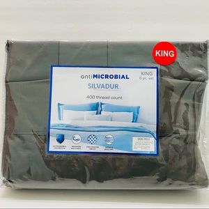 Anti-microbial silvadur  king sheets set